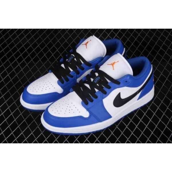 Jordan 1 Low Hyper Royal Orange Peel - Image 2