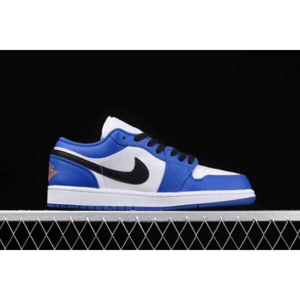 Jordan 1 Low Hyper Royal Orange Peel - Image 3