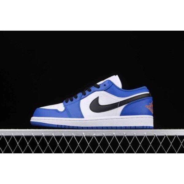 Jordan 1 Low Hyper Royal Orange Peel - Image 4