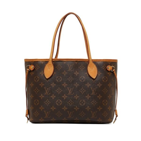 Brown Louis Vuitton Monogram Neverfull PM Tote Bag - Image 2