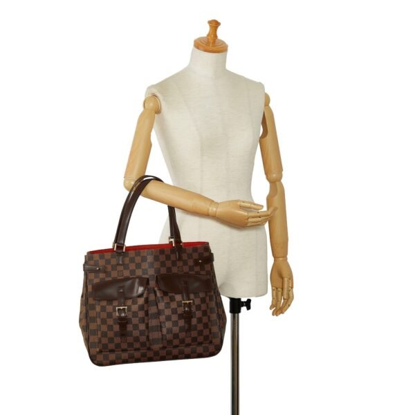 Brown Louis Vuitton Damier Ebene Uzes Tote Bag - Image 11