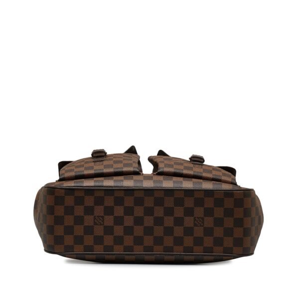 Brown Louis Vuitton Damier Ebene Uzes Tote Bag - Image 3