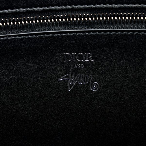 Black Dior x Stussy Large Logo Applique Tote - Image 5