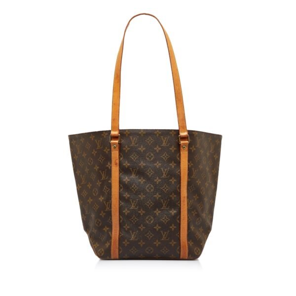 Brown Louis Vuitton Monogram Sac Shopping Tote Bag - Image 10