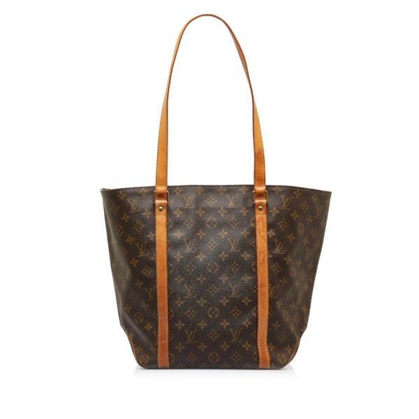 Brown Louis Vuitton Monogram Sac Shopping Tote Bag - Image 2