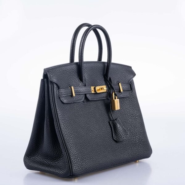 Hermes Birkin 25 Black Togo with Gold Hardware - Image 2