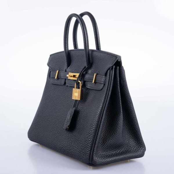 Hermes Birkin 25 Black Togo with Gold Hardware - Image 3