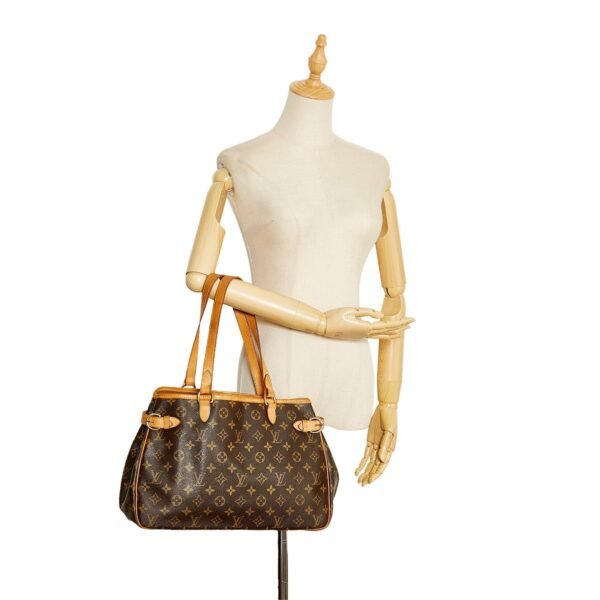 Brown Louis Vuitton Monogram Batignolles Horizontal Tote Bag - Image 9