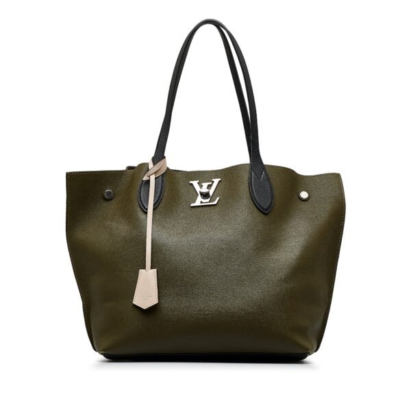 Green Louis Vuitton Lockme Go Tote - Image 12