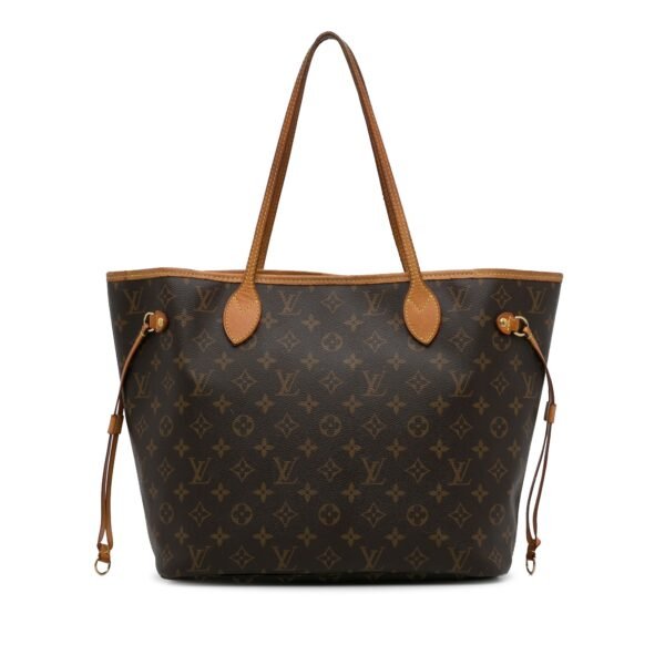 Brown Louis Vuitton Monogram Neverfull MM Tote Bag - Image 3