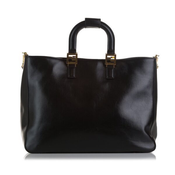 Black Fendi Large Glacier FF Tote Satchel - Image 3