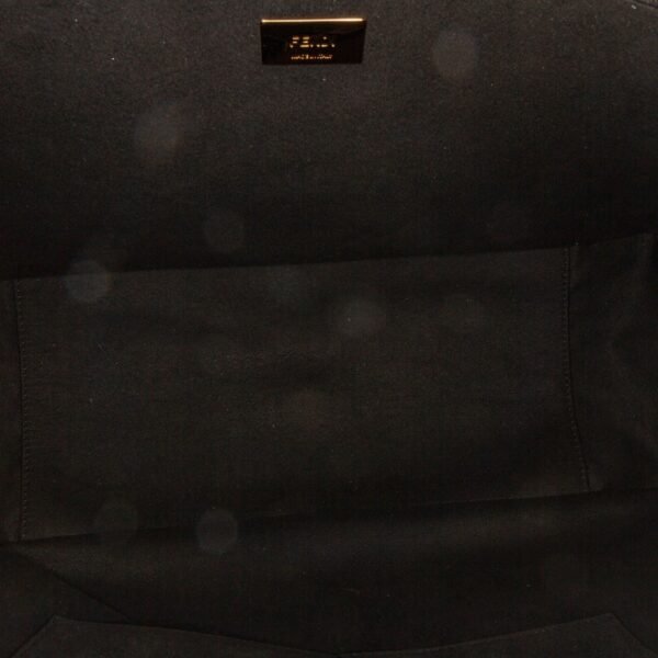 Black Fendi Large Glacier FF Tote Satchel - Image 5