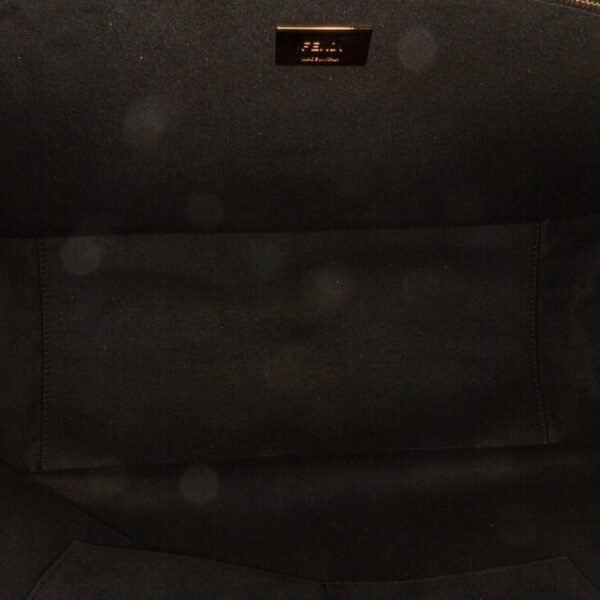 Black Fendi Large Glacier FF Tote Satchel - Image 6