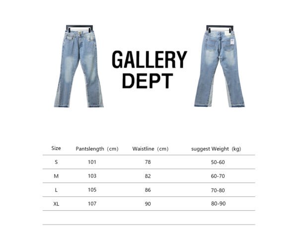 Top Quality GALLERY DEPT GD Washed Flared Jeans - Image 3